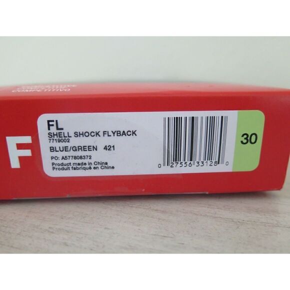 Speedo 7719002 421 Women's Size 30 Blue/Green Shell Shock Flyback 1-Pc Swimwear - Picture 4 of 8